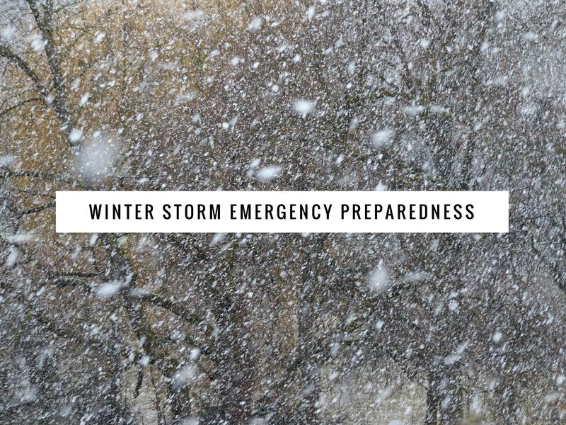 winter storm emergency preparedness